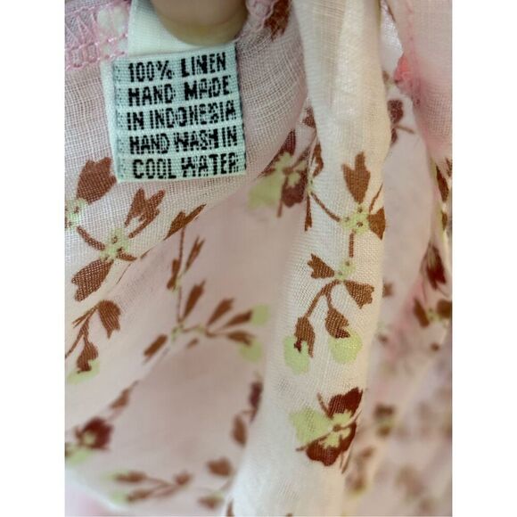 NWOT Yvonne S Linen ANGELICA MINI DRESS, Med $695 - Picture 10 of 11